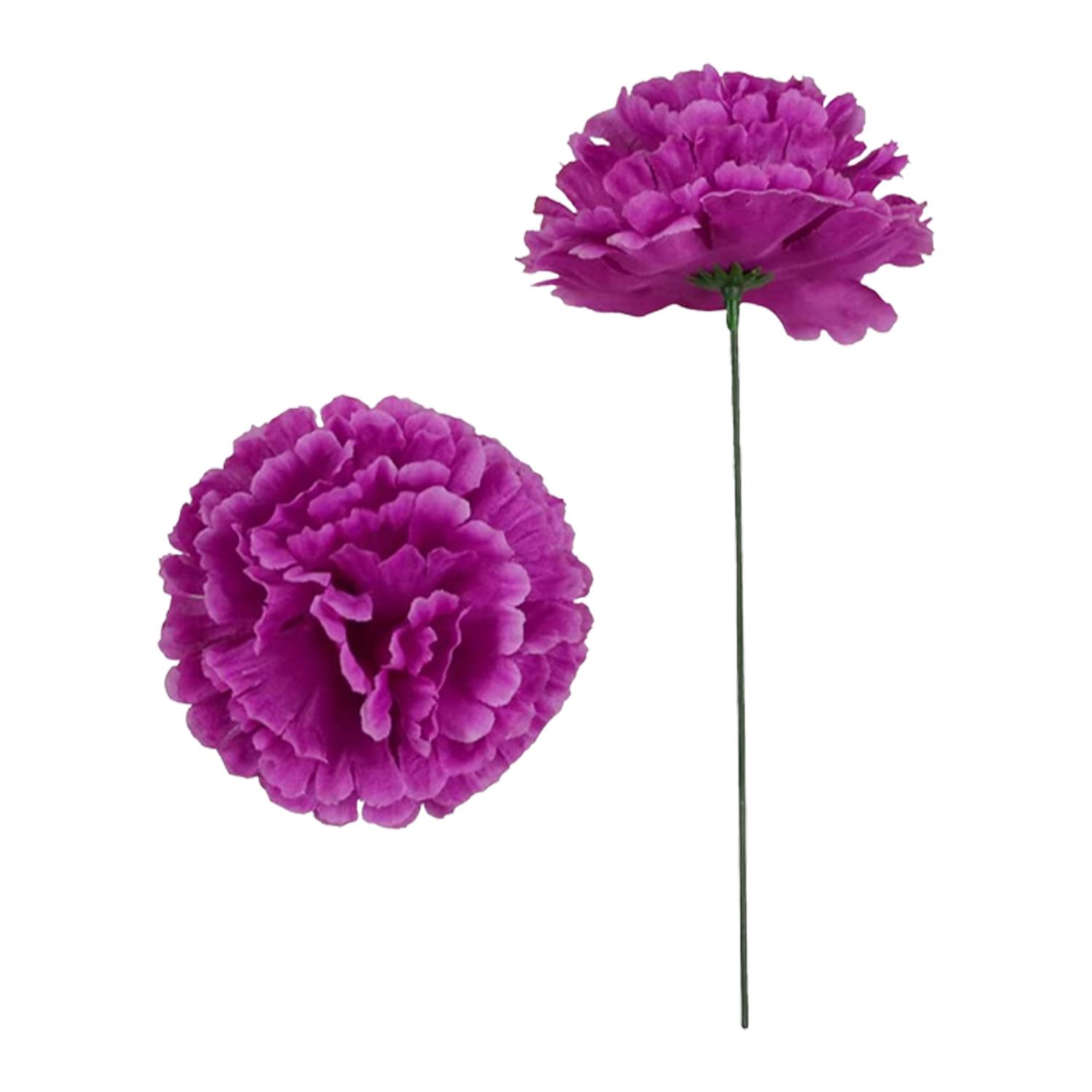 PURPLE CARNATION ARTIFICIAL FLOWER 5CM