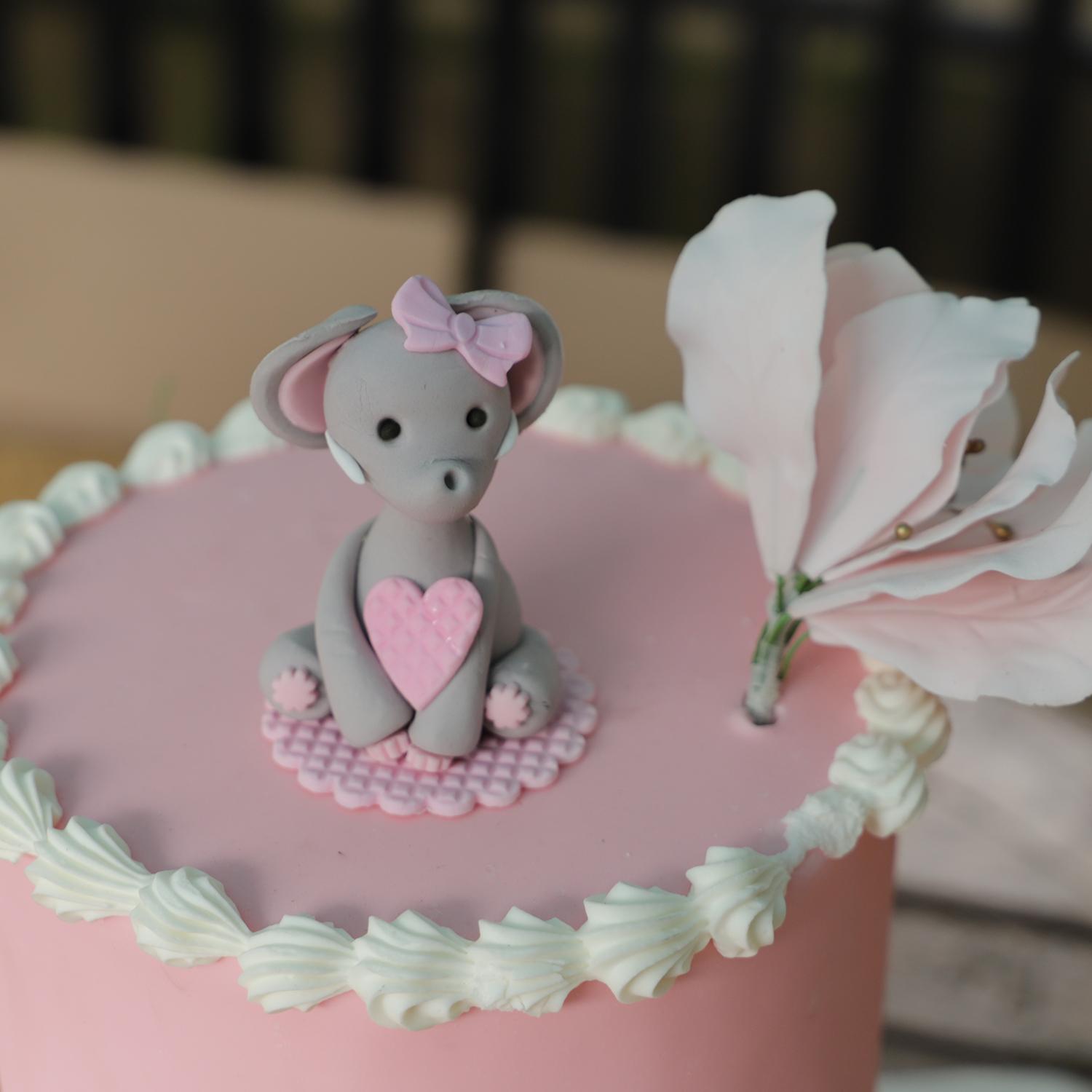 PURPLE SUGARCRAFT ELEPHANT TOPPER