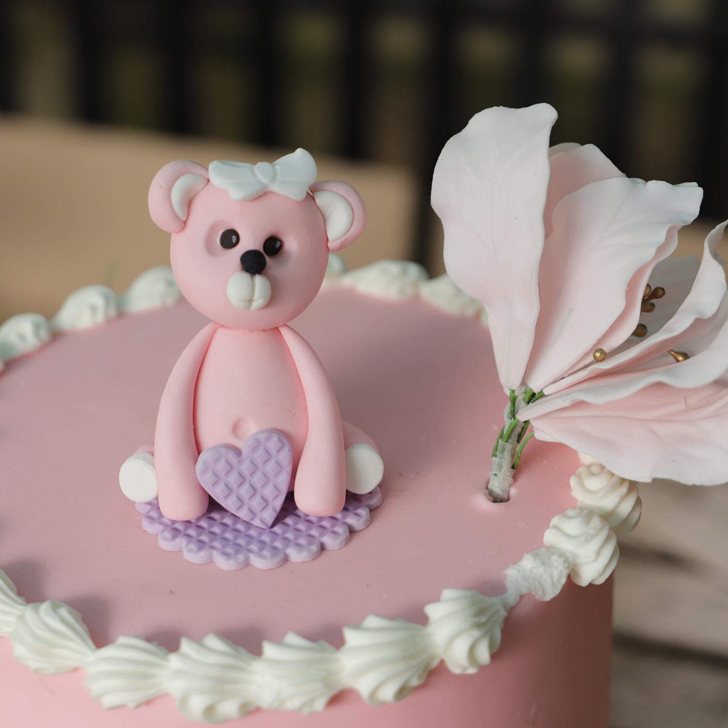 PURPLE SUGARCRAFT PINK TEDDY BEAR