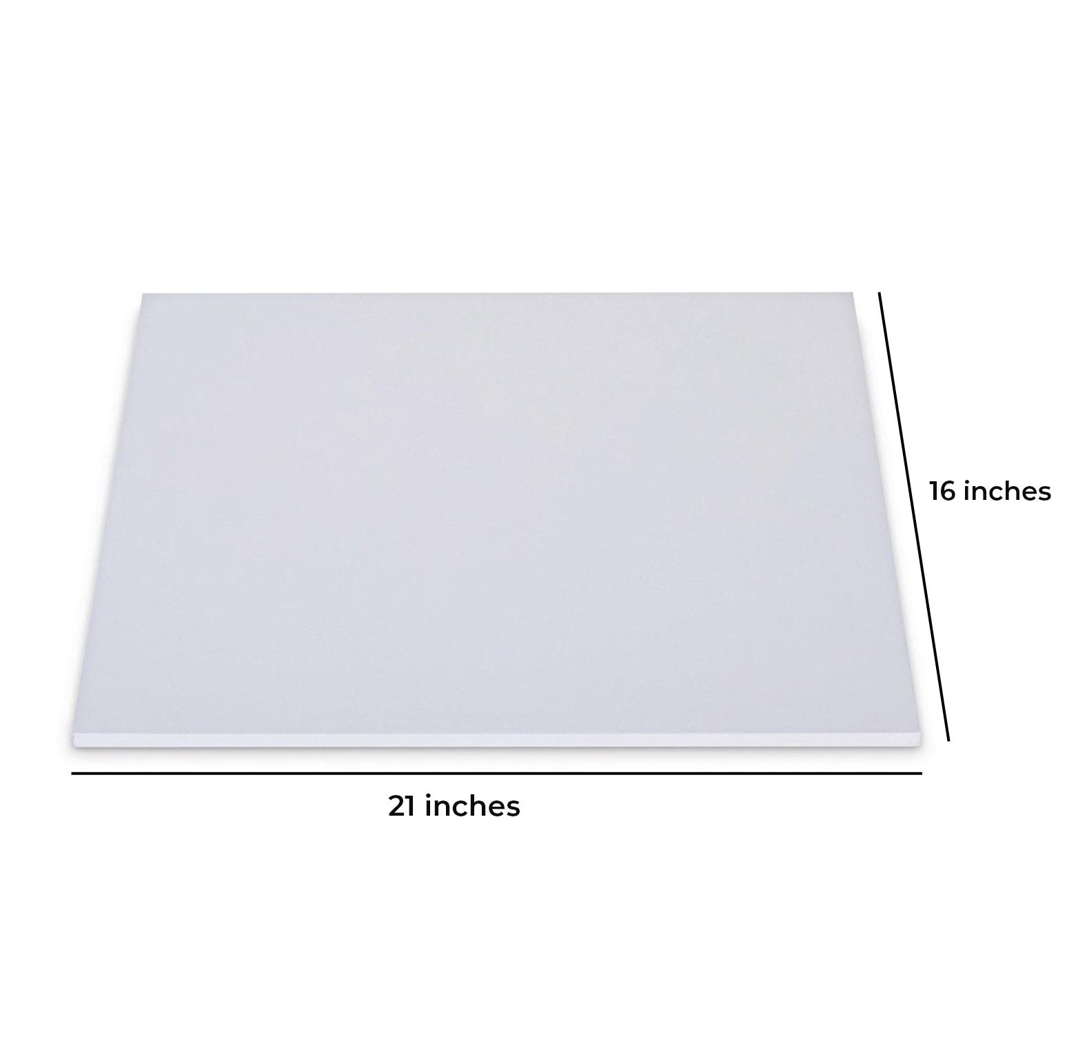 16'' X 21'' RECTANGLE WHITE CAKE BOARD