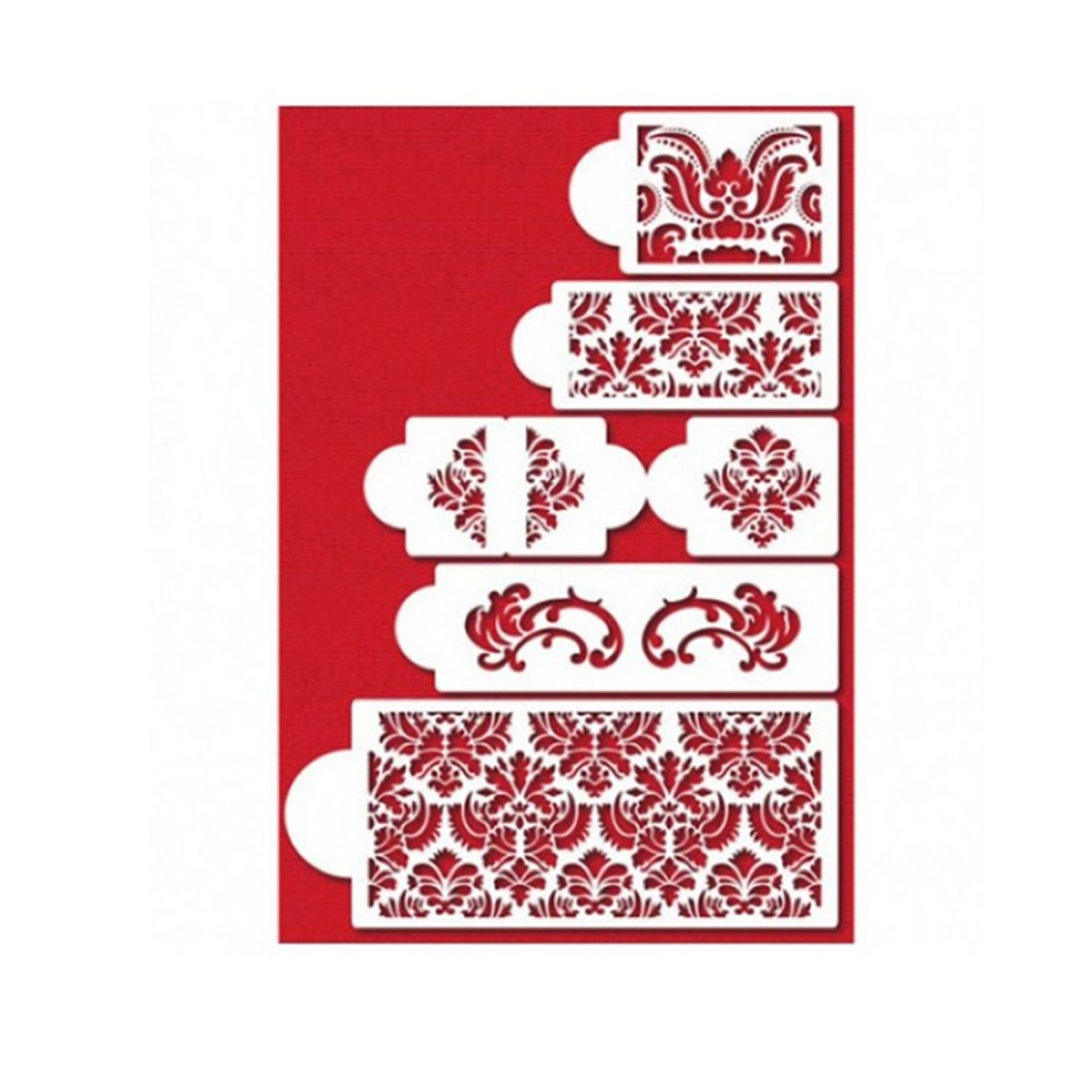 ROYAL DAMASK TIER STENCIL SET ST 269