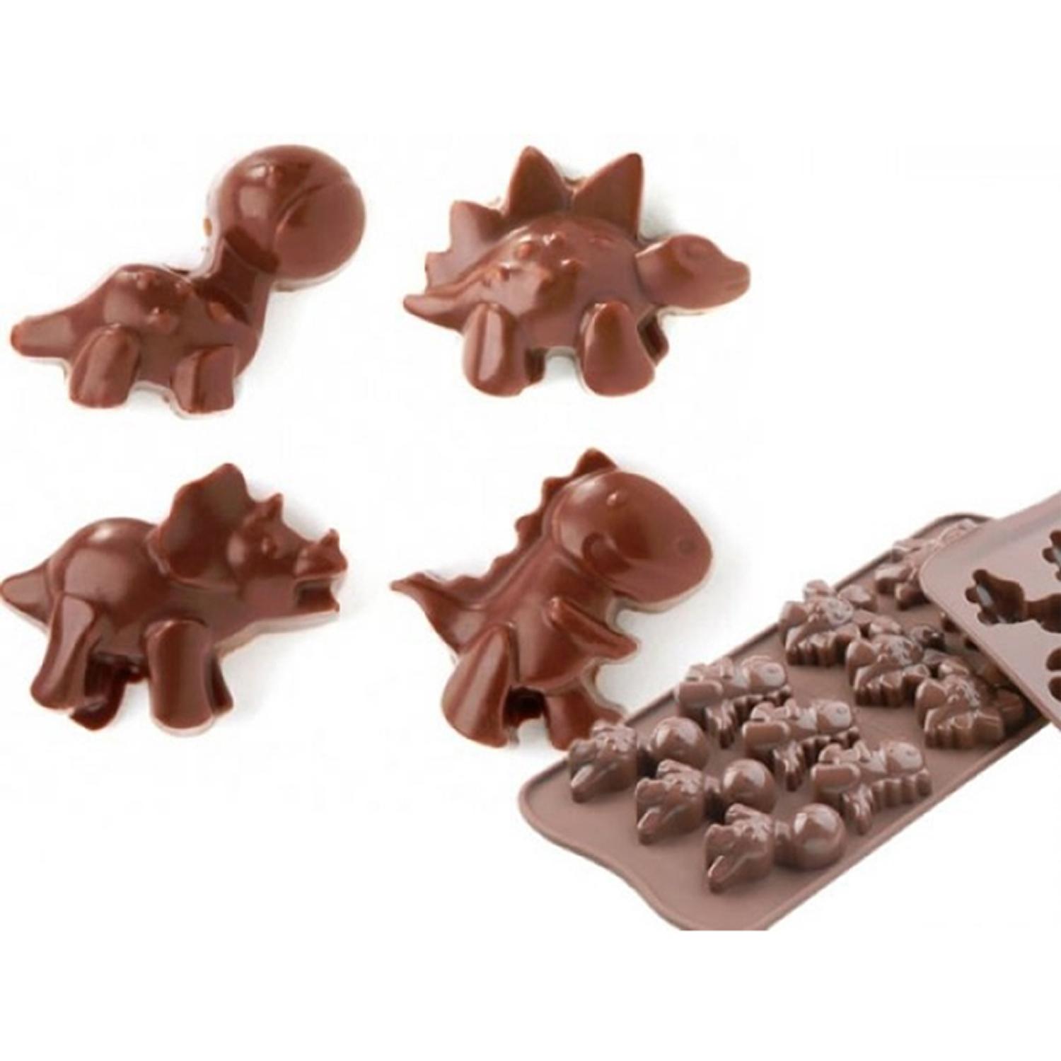 SCM0007 CHOCOLATE SILICON MOULD DINOSAUR