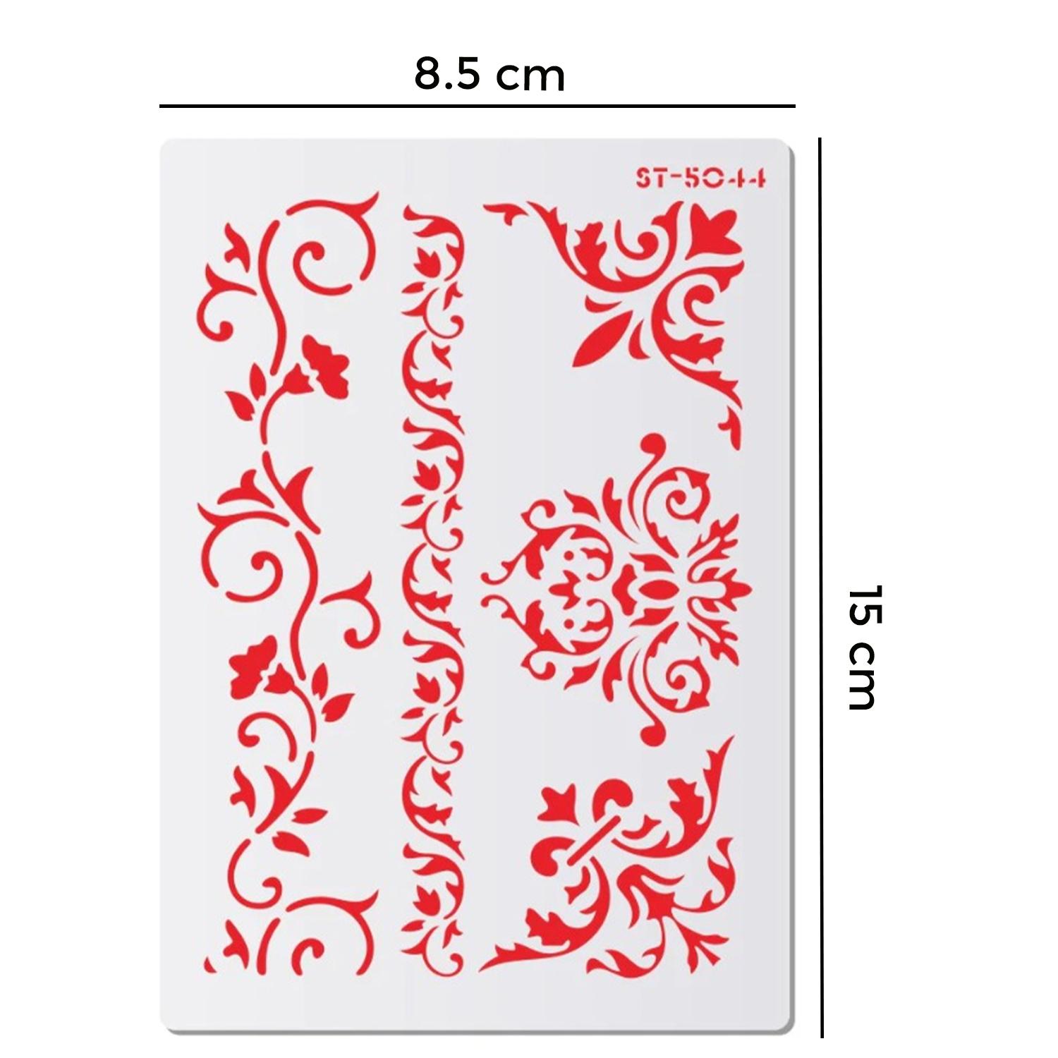 SCROLL BORDER CAKE STENCIL