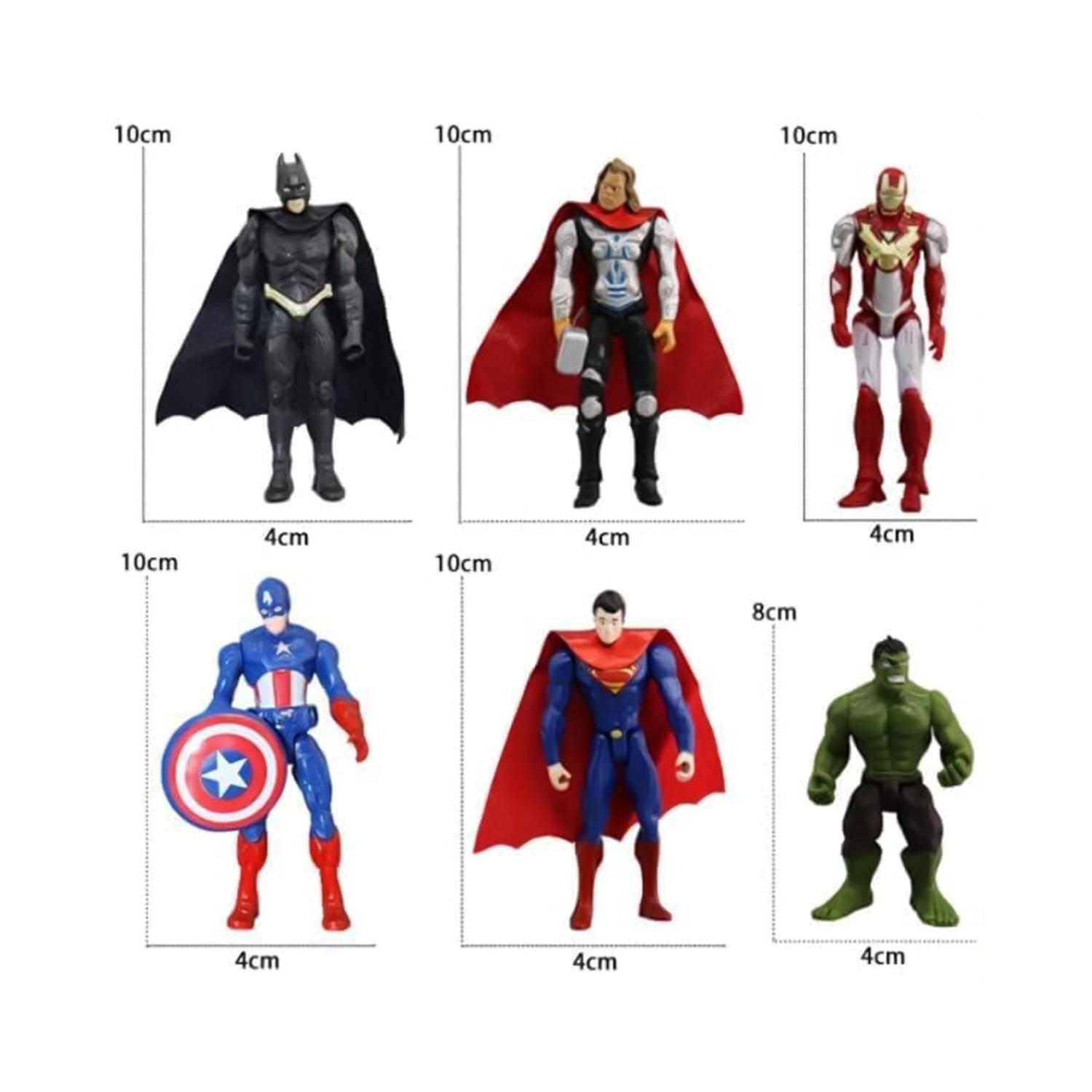 SET OF 6 HEROES THE AVENGERS TOPPERS