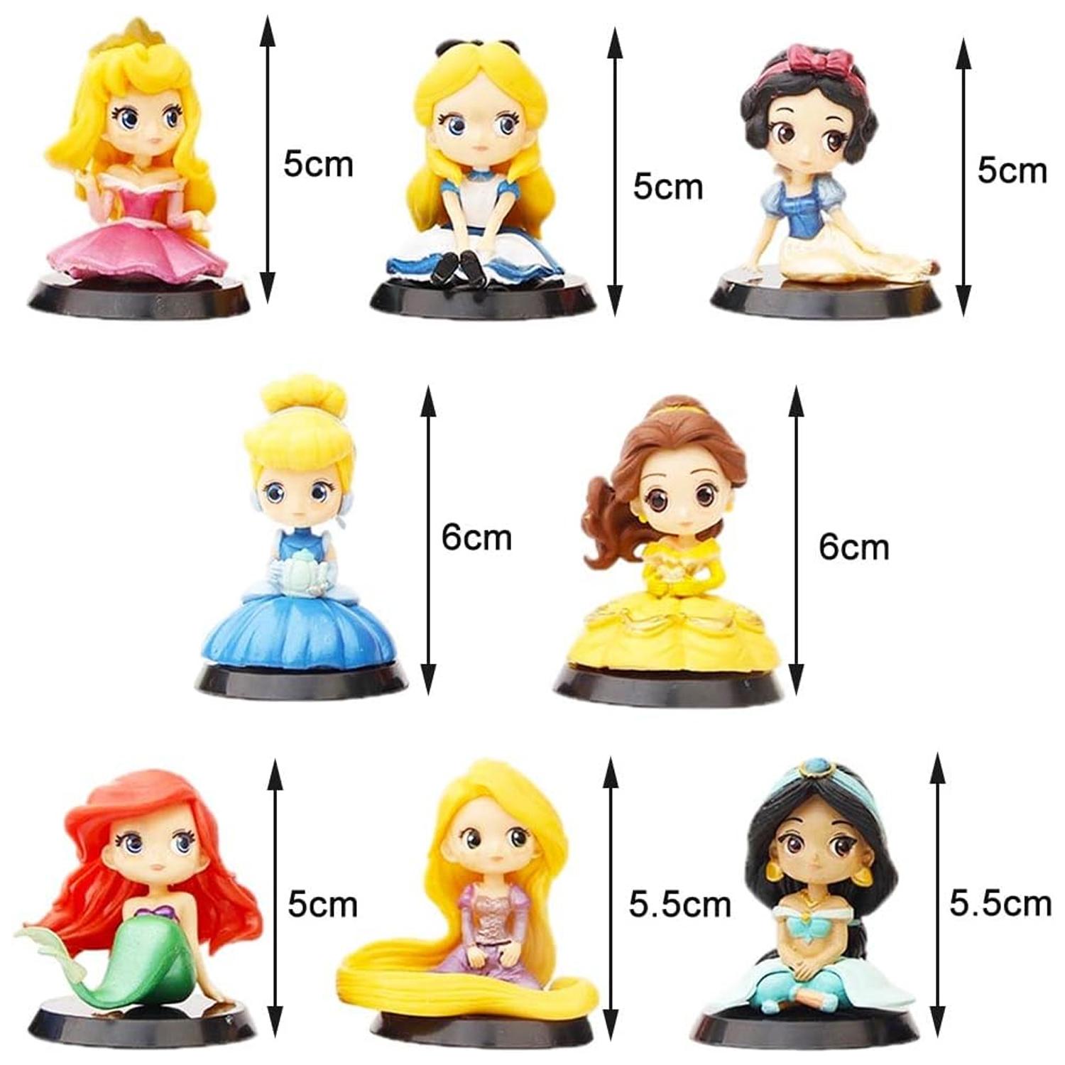 SET OF 8 PRINCESS CAKE TOPPER