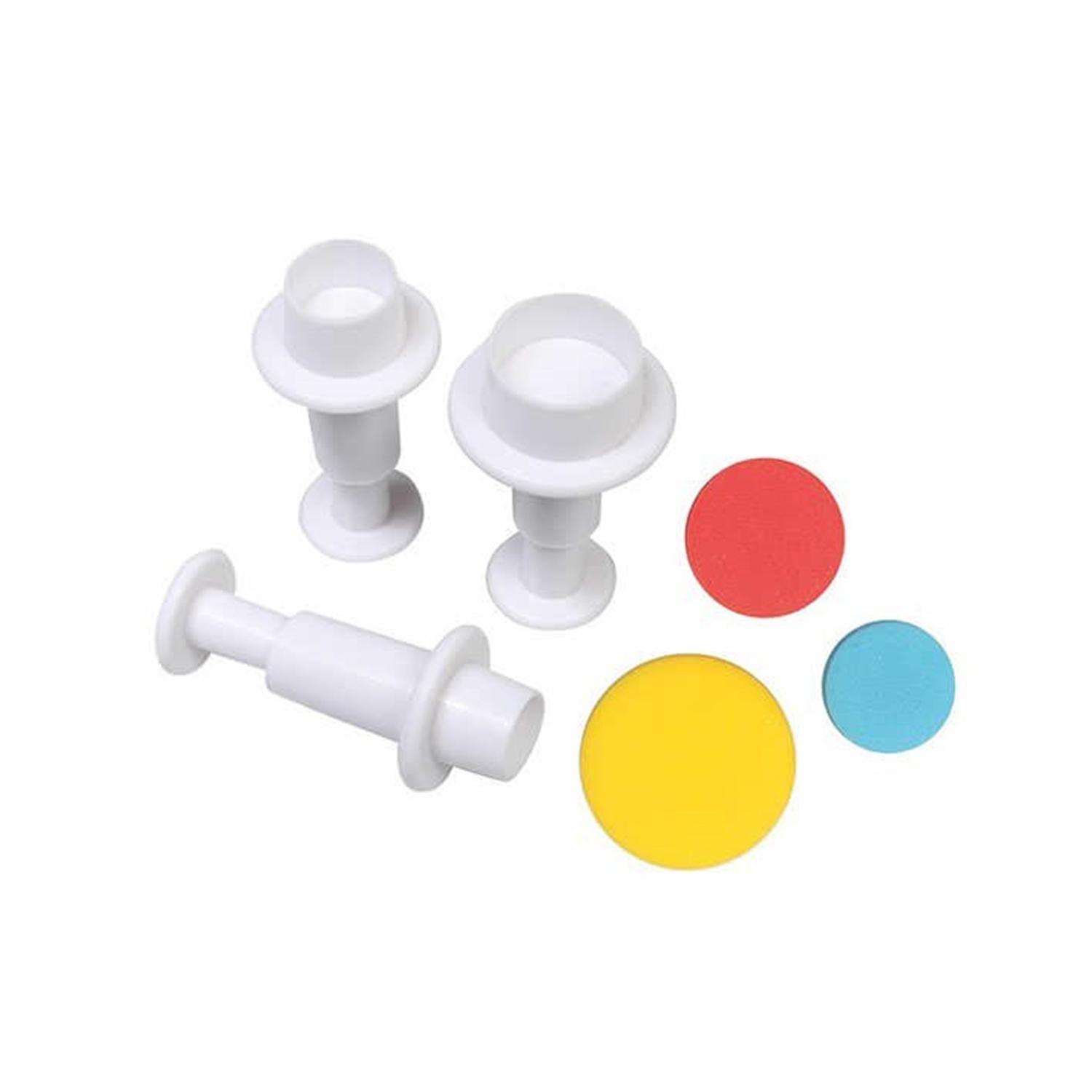 SET OF 3 ROUND PLUNGER CUTTERS