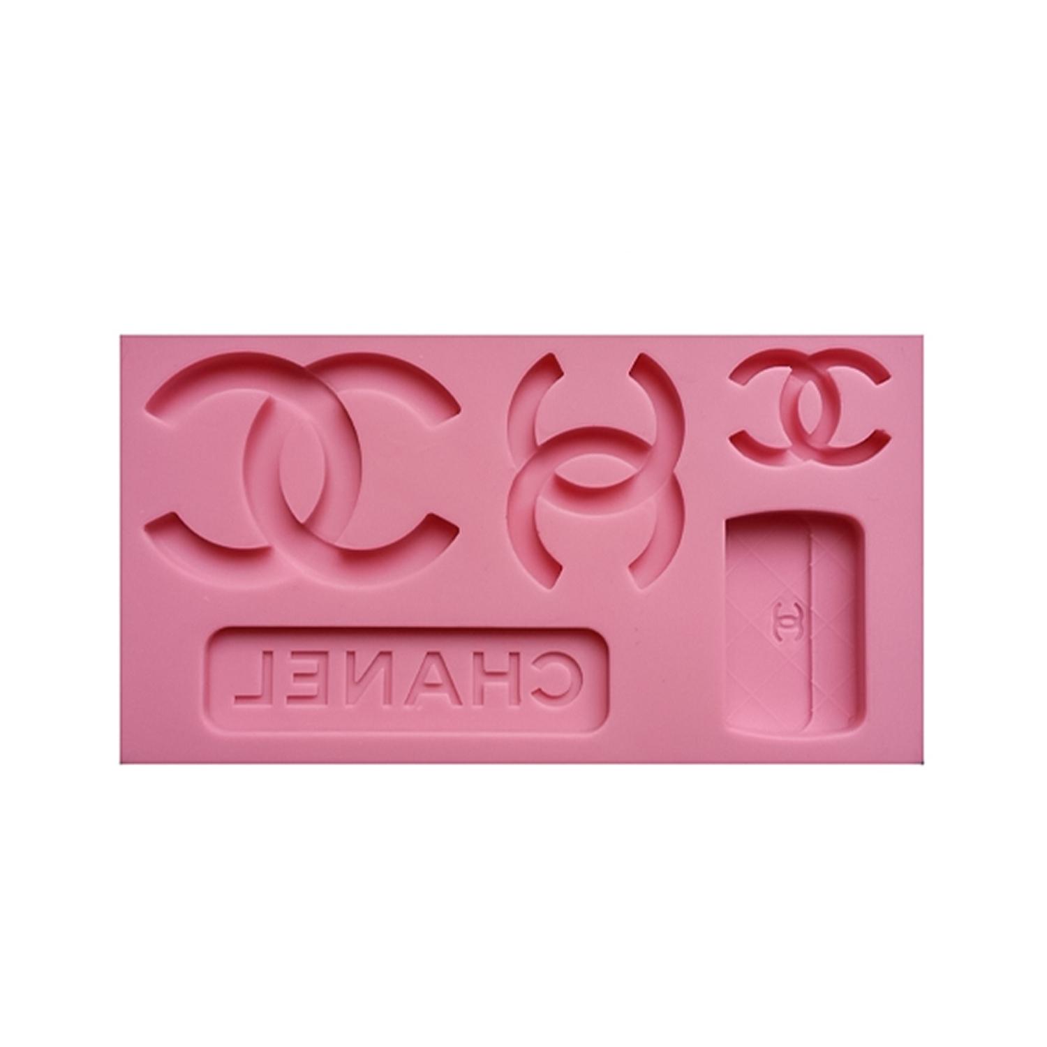 SFGM0124 5PC CHANEL LOGO SILICON MOLD