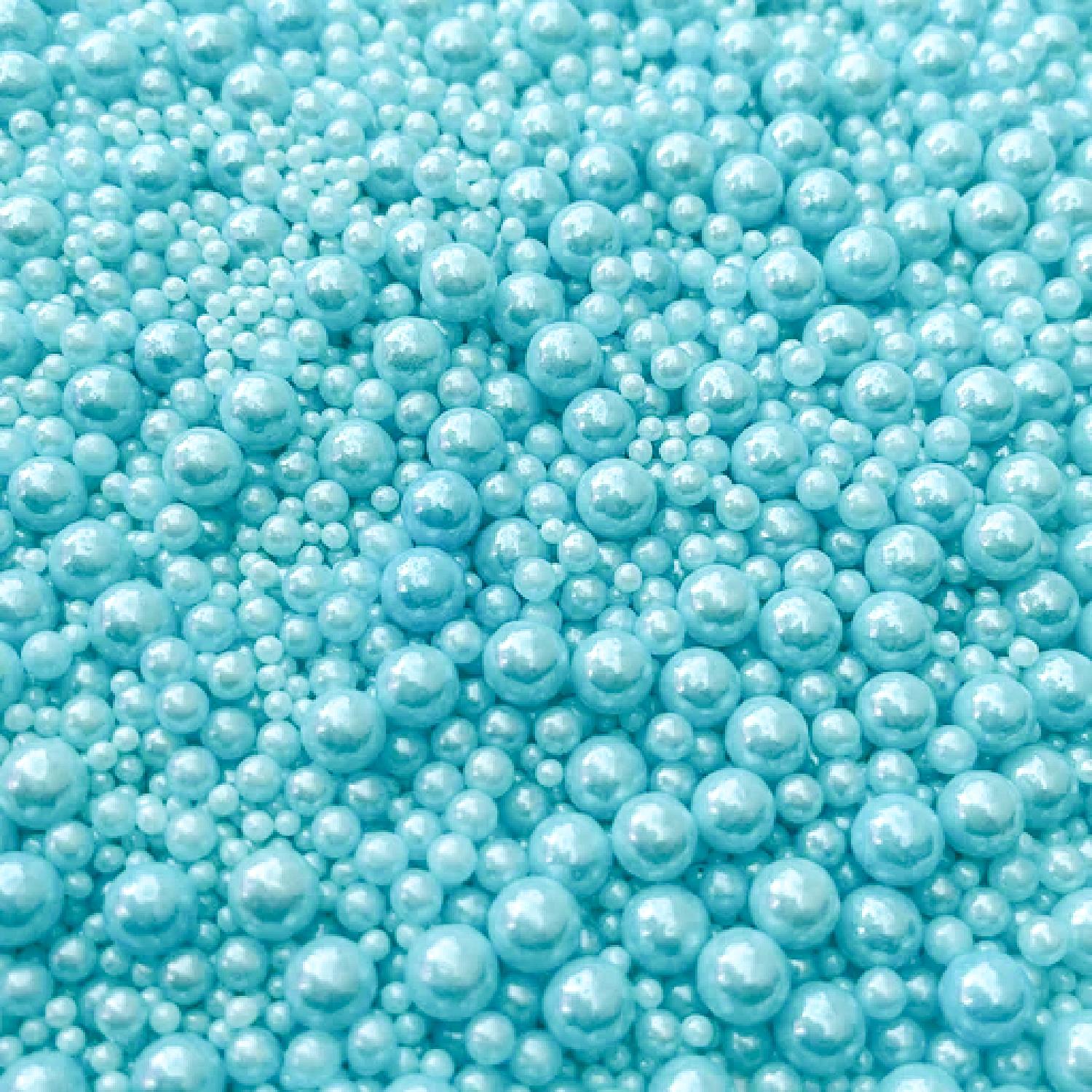 SKY BLUE MIXED SIZE PEARLS 1KG