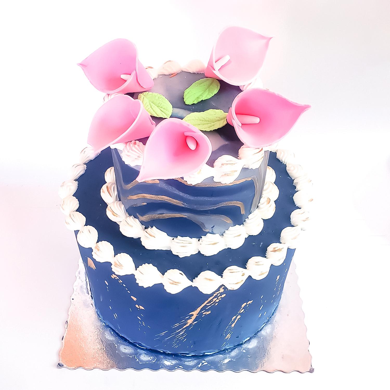 SUPER CAKES LILLIES FLOWERS BABY PINK