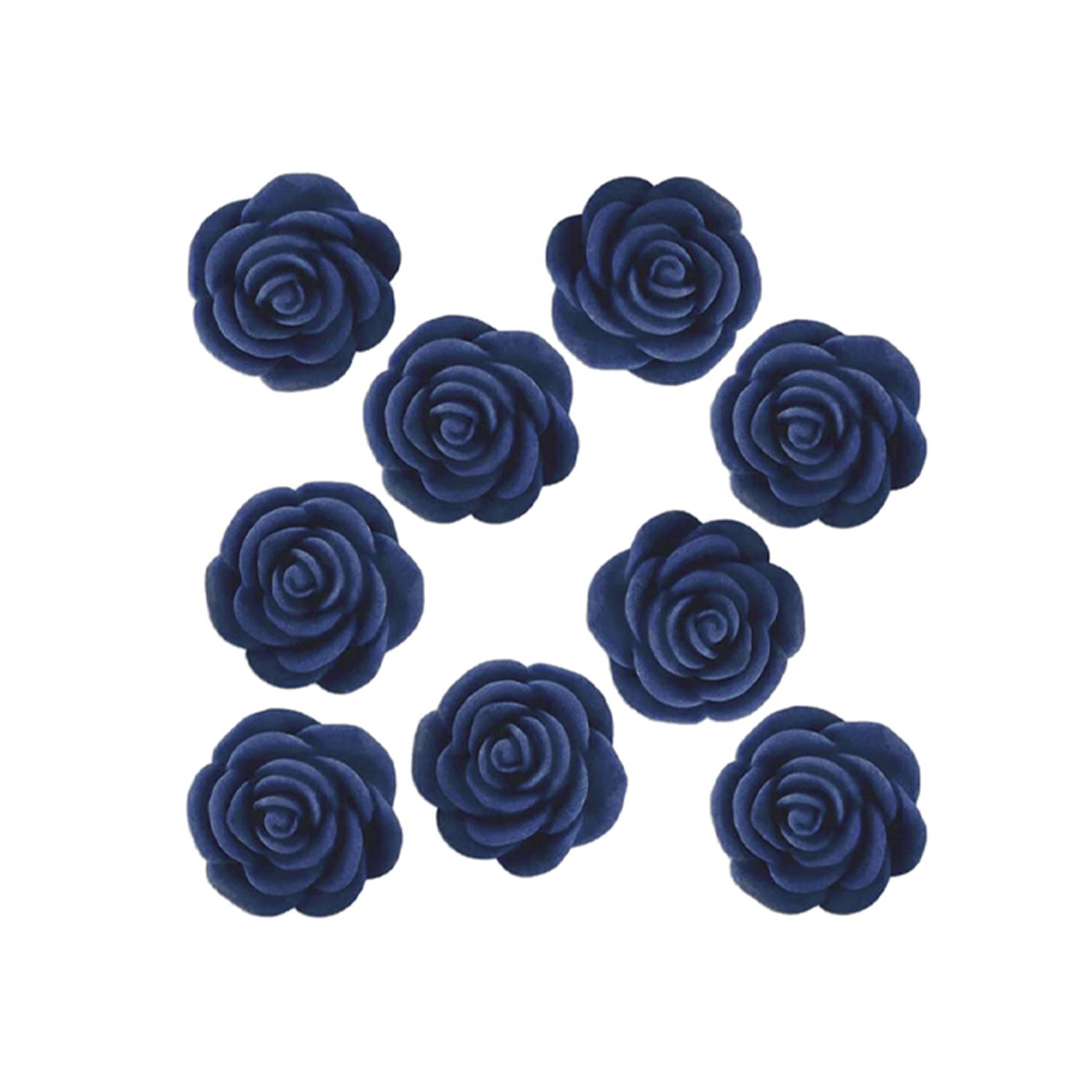 SUPER CAKES SMALL ROSE FLOWERS NAVY BLUE