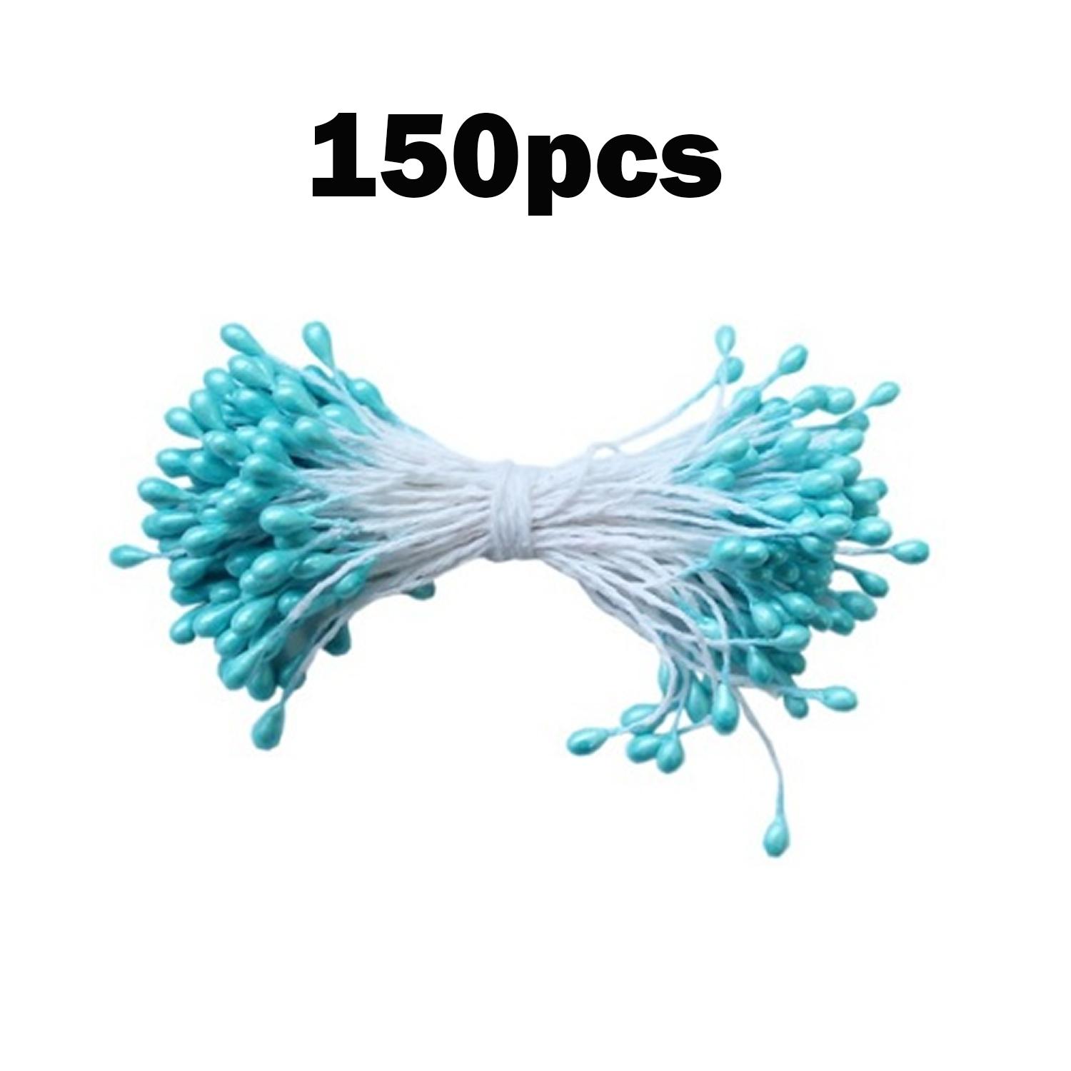 TURQUOISE STAMENS 150PCS