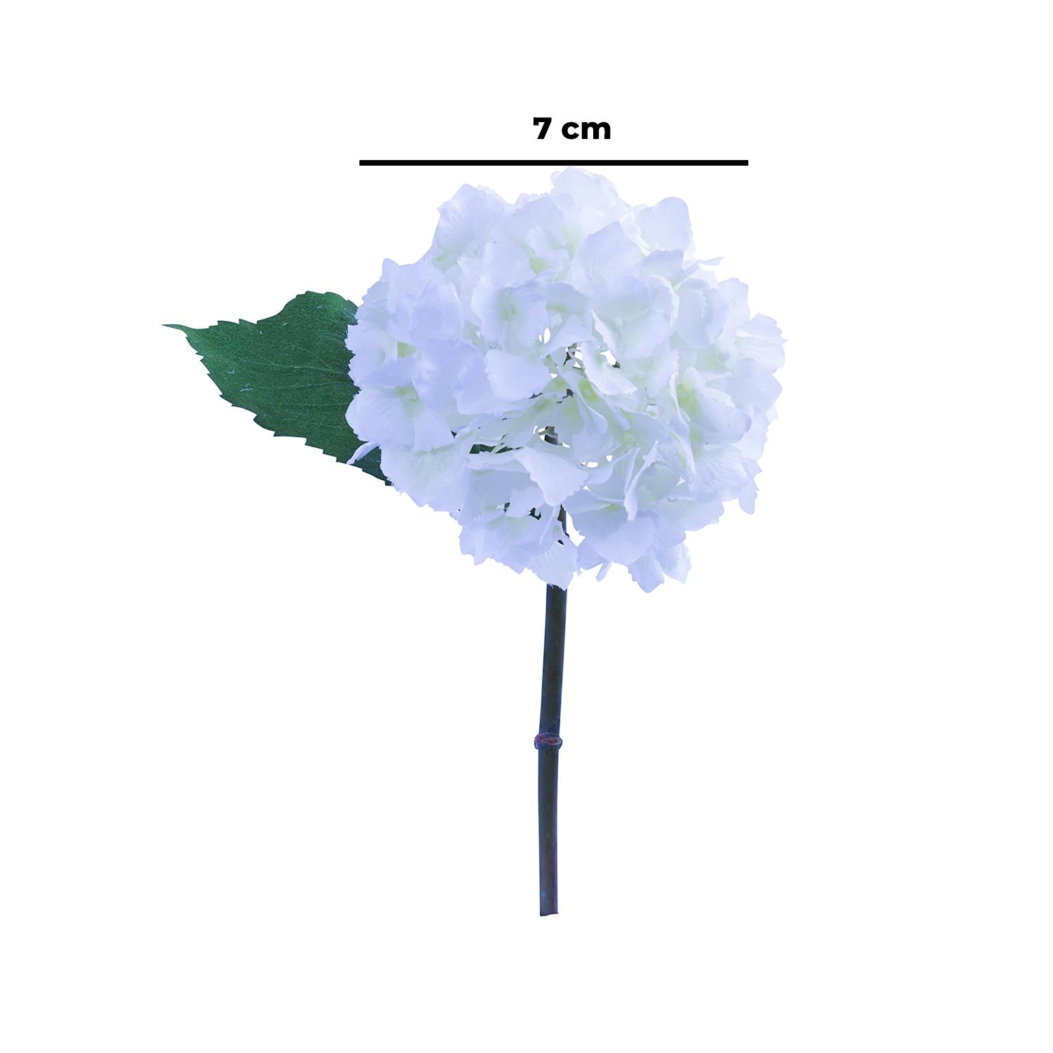 WHITE HYDRANGEA ARTIFICIAL FLOWER 7CM