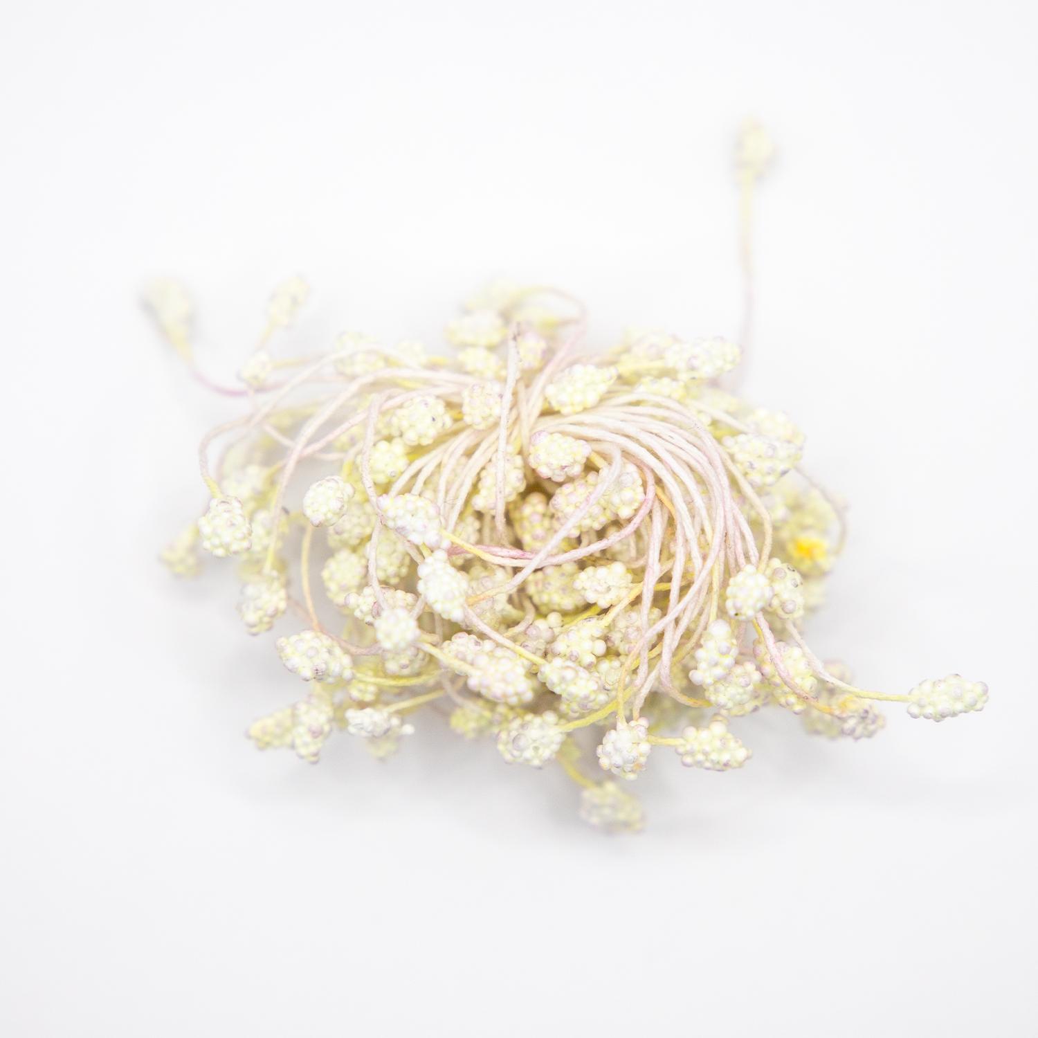 WHITE TEXTURED STAMENS 80PCS