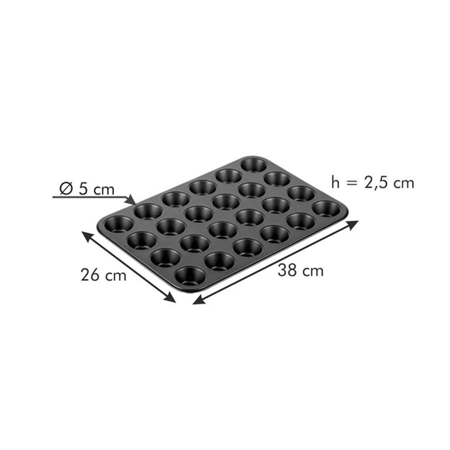 MERRIT CARBON STEEL 24 HOLE MINI CUPCAKE PAN