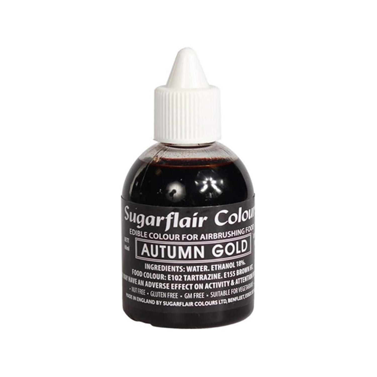 SUGARFLAIR AUTUMN GOLD AIRBRUSH COLOUR 60MLS