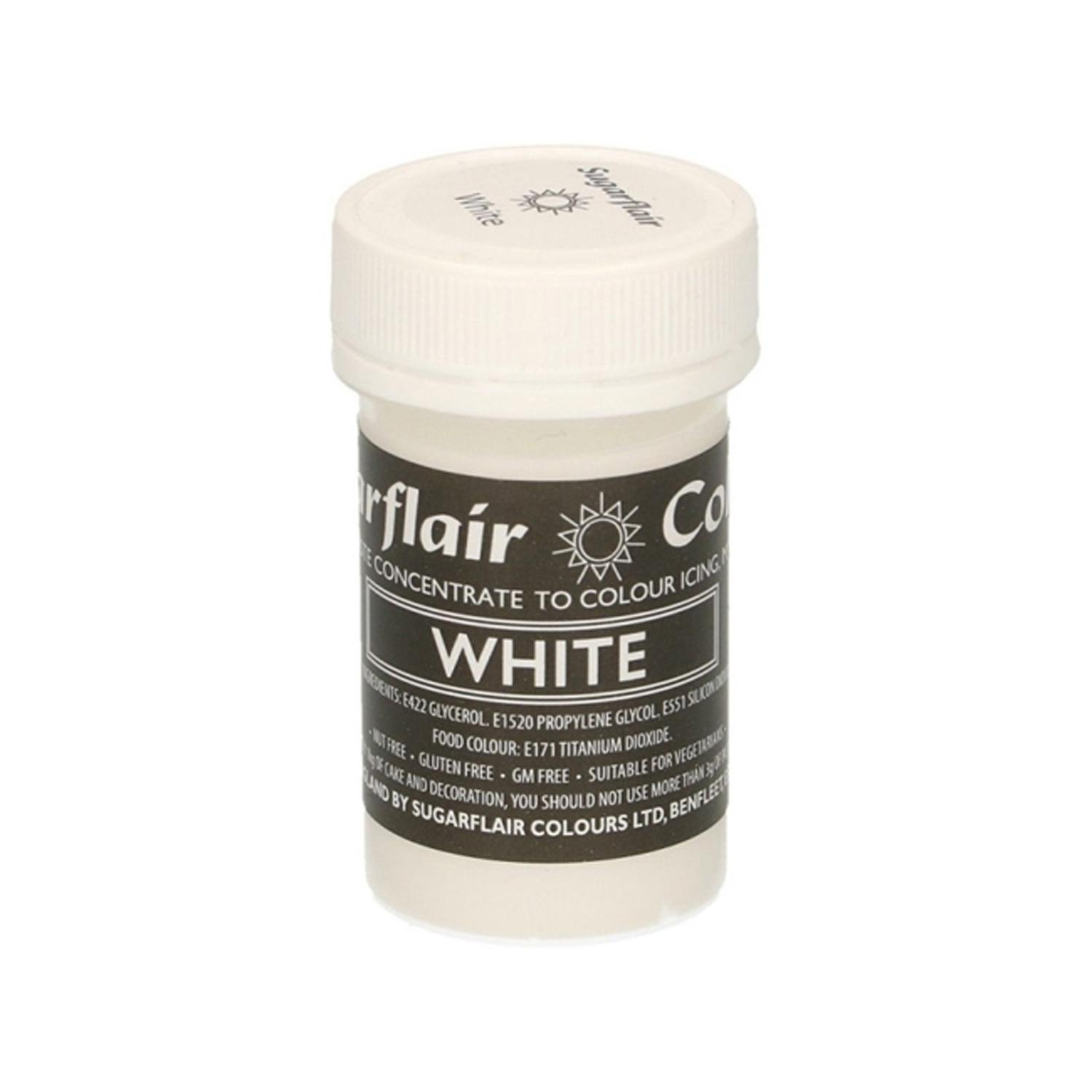 SUGARFLAIR COLOURS PASTEL PASTE WHITE 25GMS