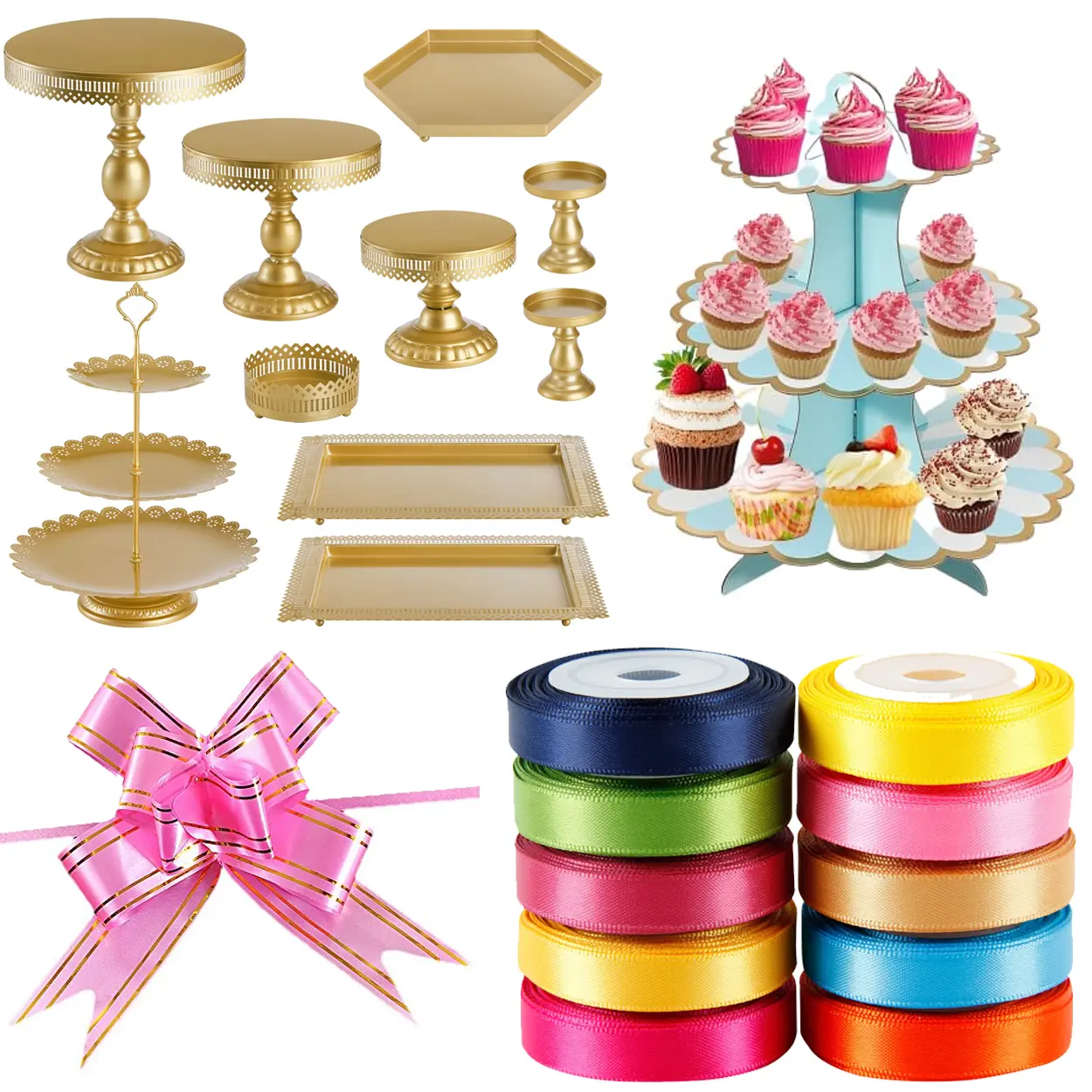 Cake Stands & Ribbons