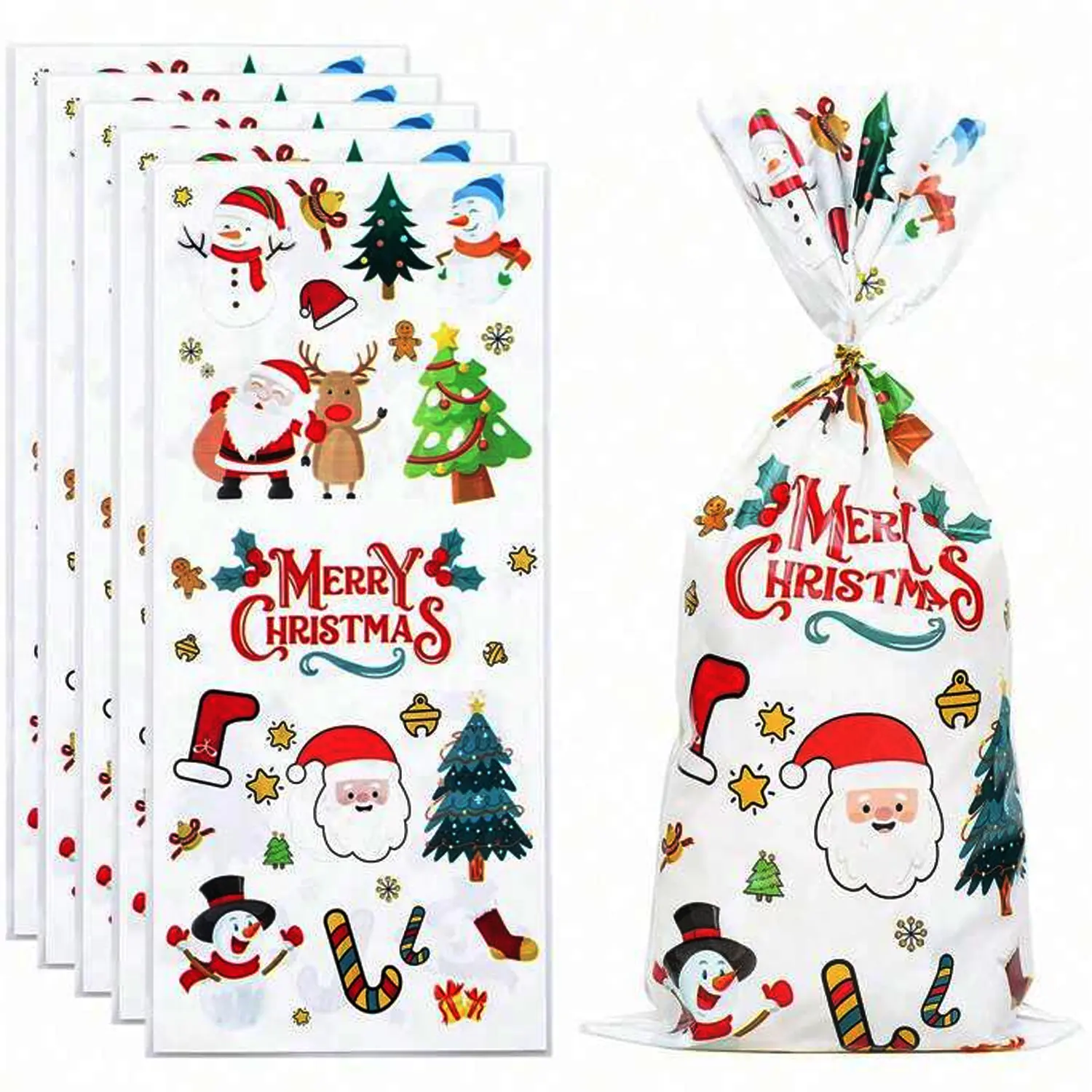 12.5CM X 27.5CM CHRISMAS THEMED GIFT BAG